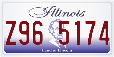 IL license plate Z965174