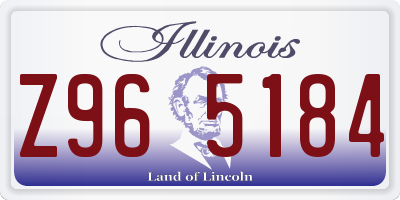 IL license plate Z965184
