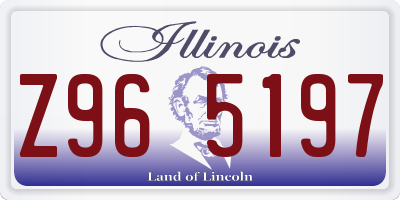 IL license plate Z965197