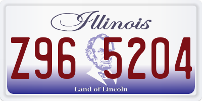 IL license plate Z965204