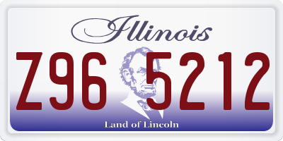 IL license plate Z965212