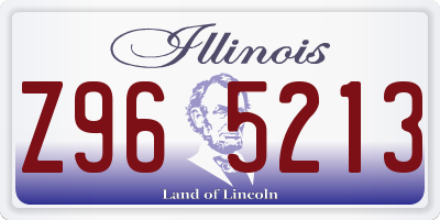IL license plate Z965213