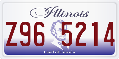 IL license plate Z965214