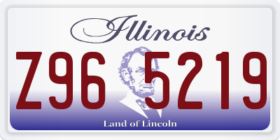 IL license plate Z965219