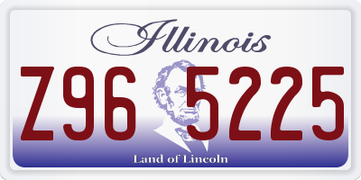 IL license plate Z965225