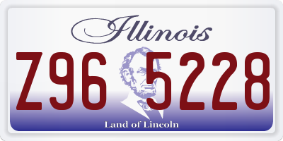 IL license plate Z965228