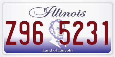 IL license plate Z965231