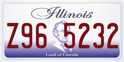IL license plate Z965232