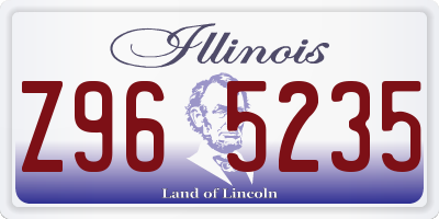 IL license plate Z965235