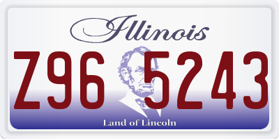 IL license plate Z965243