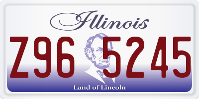 IL license plate Z965245
