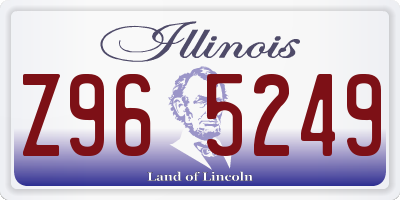 IL license plate Z965249