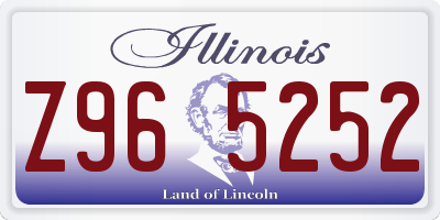 IL license plate Z965252