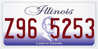 IL license plate Z965253