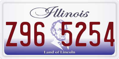 IL license plate Z965254