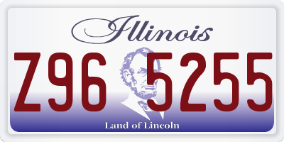 IL license plate Z965255