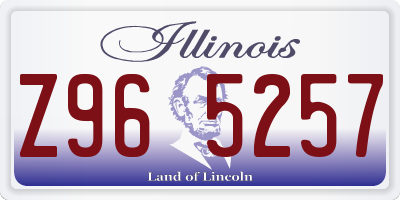 IL license plate Z965257