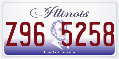 IL license plate Z965258