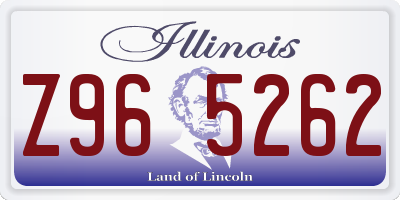IL license plate Z965262