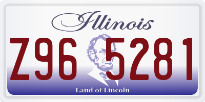 IL license plate Z965281