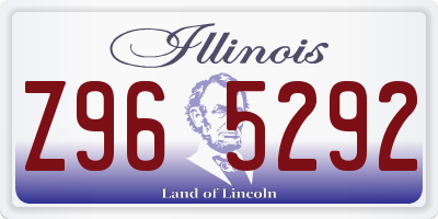 IL license plate Z965292