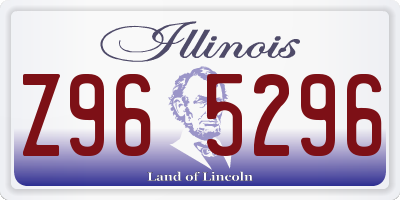 IL license plate Z965296
