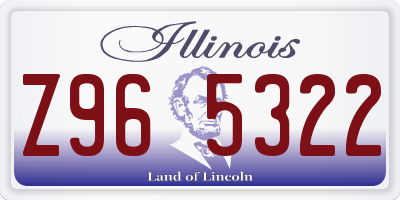 IL license plate Z965322