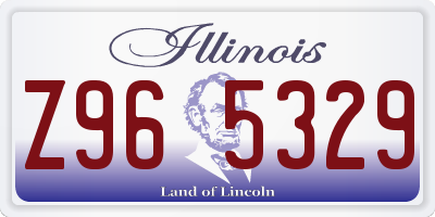 IL license plate Z965329