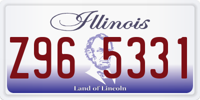 IL license plate Z965331