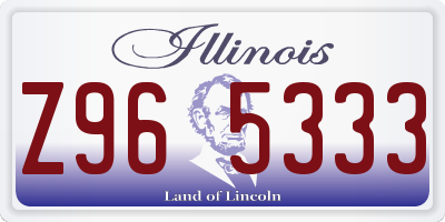 IL license plate Z965333