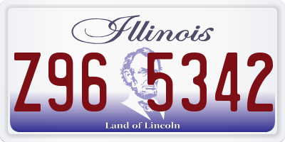 IL license plate Z965342