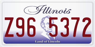 IL license plate Z965372