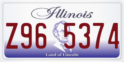 IL license plate Z965374