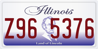 IL license plate Z965376