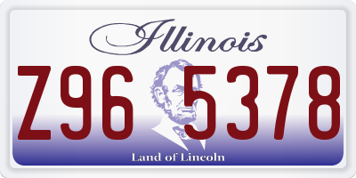 IL license plate Z965378