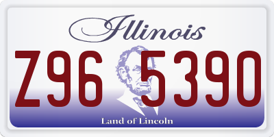 IL license plate Z965390