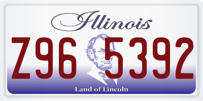 IL license plate Z965392