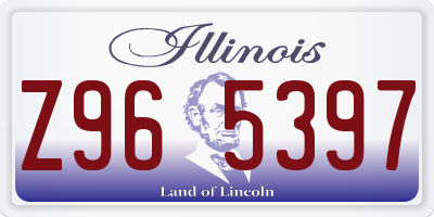 IL license plate Z965397