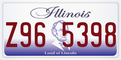 IL license plate Z965398