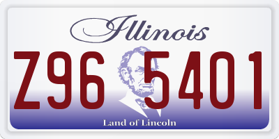 IL license plate Z965401