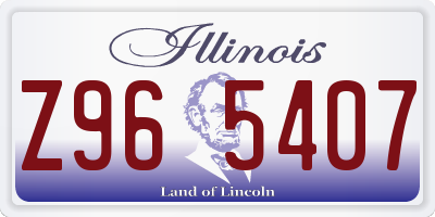 IL license plate Z965407