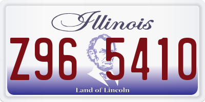 IL license plate Z965410