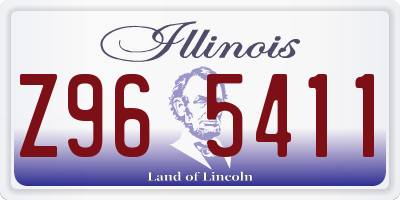 IL license plate Z965411