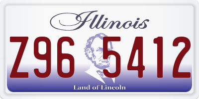 IL license plate Z965412