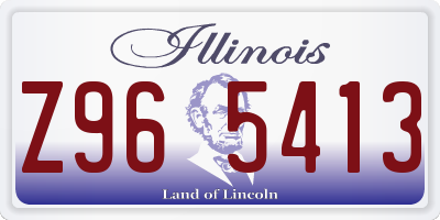 IL license plate Z965413
