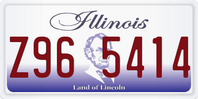 IL license plate Z965414
