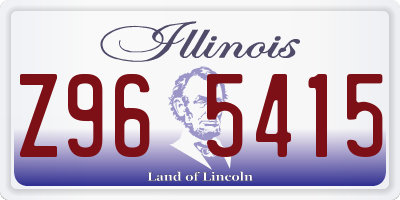 IL license plate Z965415