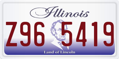 IL license plate Z965419