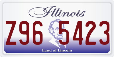 IL license plate Z965423
