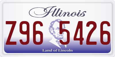 IL license plate Z965426